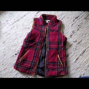 Plaid Vest with Pockets